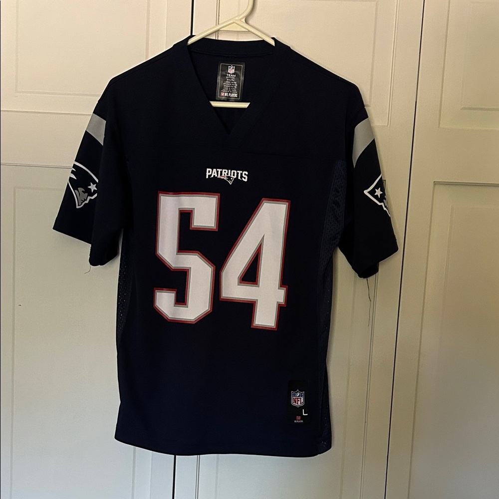 New England Patriots Navy Blue Dont'a Hightower Jersey -Youth size Large (14-16)